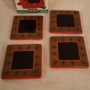 Pfaltzgraff Winter Pinetree Coasters